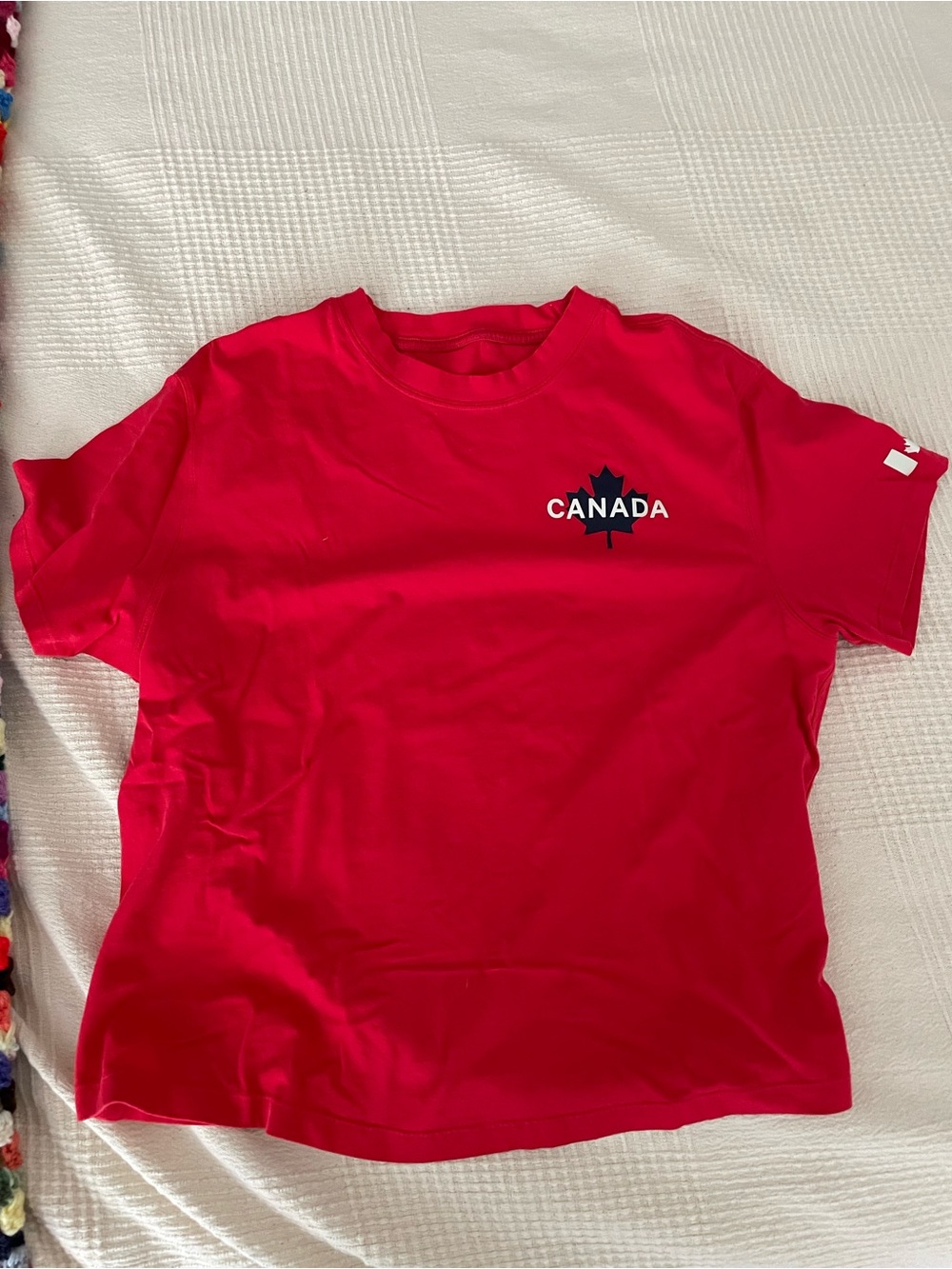 Lululemon red Canadian olympics tshirt